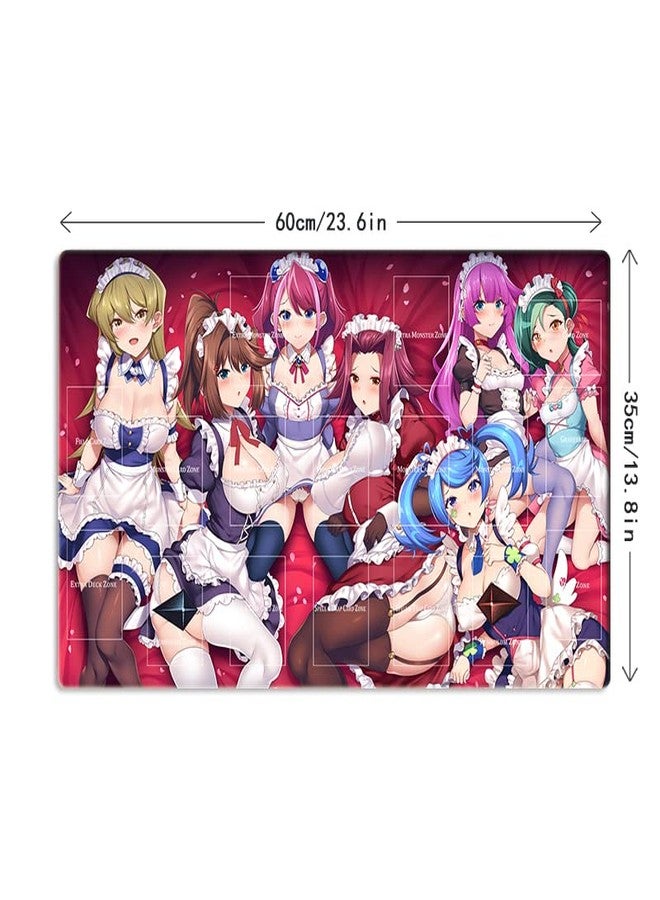 Mlikemat New Mlikemat Playmat Heroines Maid TCG CCG Trading Card Game Mat Pad +Free Bag - Image 5